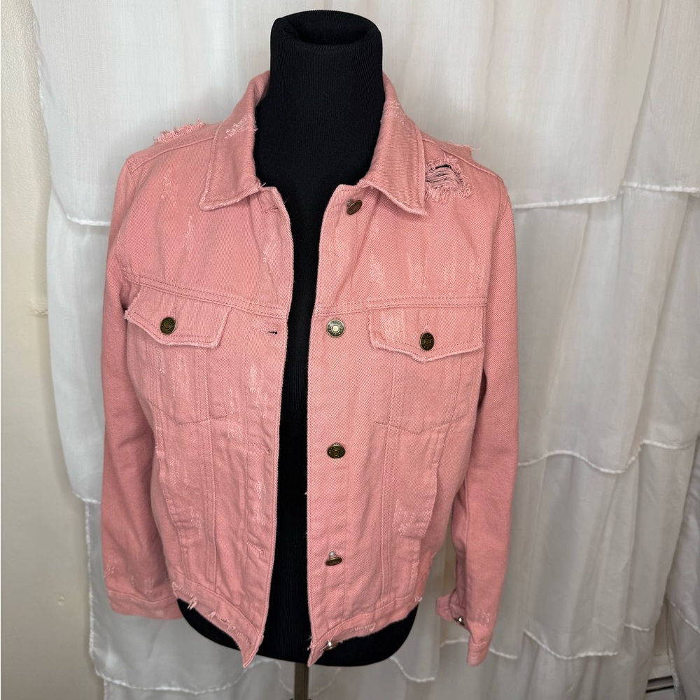Pink Denim Jacket - Picture 2 of 4